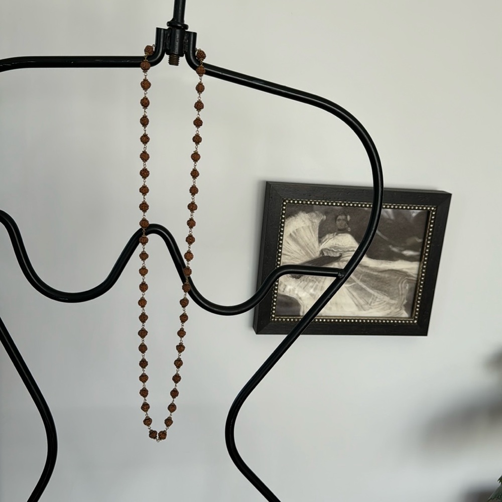 Rudraksha Natural Seed Prayer Bead Necklace